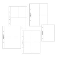 Scrapbook.com - 6x8 Page Protectors - Pocket Variety 3 - 45 Pack