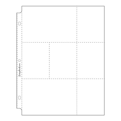  9x12 Page Protectors - Panoramic Fold-out - Three 4x6 Three  3x4 Three 4x3 Pockets - 10 Pack