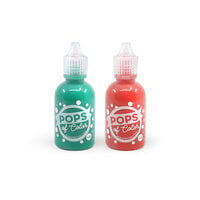 Scrapbook.com - Pops of Color - Gloss - Rudolph Red and Holly Green - 1oz - 2 Pack