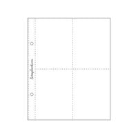 6 x 8 Page Protectors - 4 x 6 Two 3 x 4 - 10 Pack