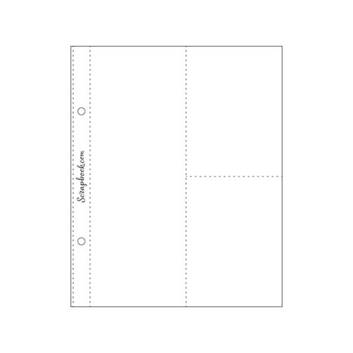Scrapbook.com - 6x8 Page Protectors - 3x8 Two 3x4 - 10 Pack
