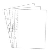 Creative Memories White Scrapbook Pages for 5x7 Photo Album 10 Sheet  Refill