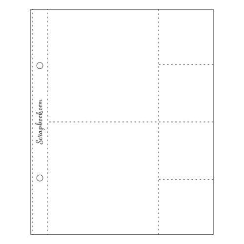 Scrapbook.com - 6x8 Page Protectors - Two 4x4 Four 2x2 Pockets - 10 Pack