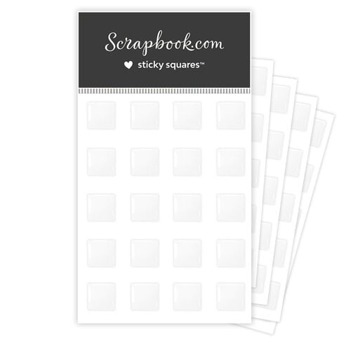 Scrapbook.com - Sticky Squares - Large - 100 Pack