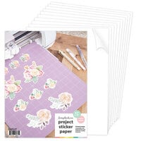 Scrapbook.com - 8.5x11 Sticker Paper - Printable - Matte White - 10 Sheets