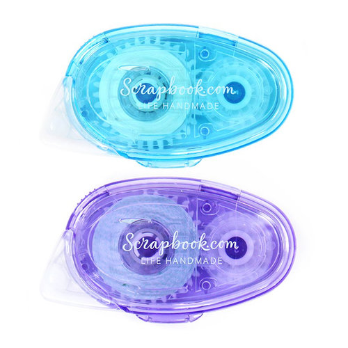 Scrapbook.com - Adhesive Rollers - Original Solid Line and Dot Bundle - 2 Pack