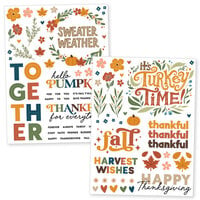 Scrapbook.com - Cozy Autumn - Rub-On Transfers - 6x8 - 2 Sheets