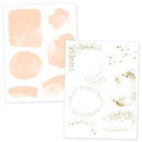 Scrapbook.com - All That Glitters - Rub-On Transfers - 6x8 - 2 Sheets