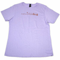 Scrapbook.com  Live Love Laugh Scrap T-Shirt - Classic Fit - Lilac - Size Medium, CLEARANCE