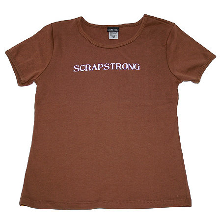 Scrapbook.com Scrapstrong Shirt - Fitted - Chocolate - Size XXXL, CLEARANCE
