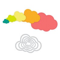 Scrapbook.com - Decorative Die Set - Nested Stitched Clouds