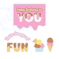 Scrapbook.com - Decorative Die Set - Scoops of Fun
