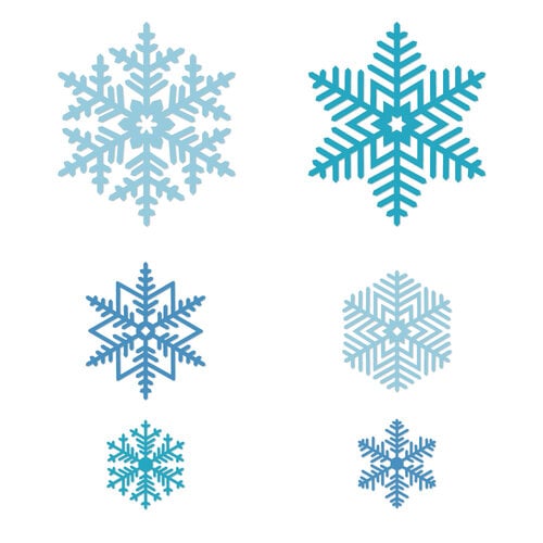 Scrapbook.com - Decorative Die Set - Snowflakes
