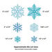Scrapbook.com - Decorative Die Set - Snowflakes