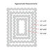 Scrapbook.com - Decorative Die Set - Nested Rickrack Rectangles