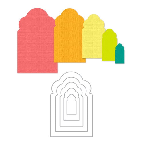 Scrapbook.com - Decorative Die Set - Nested Moroccan Arches