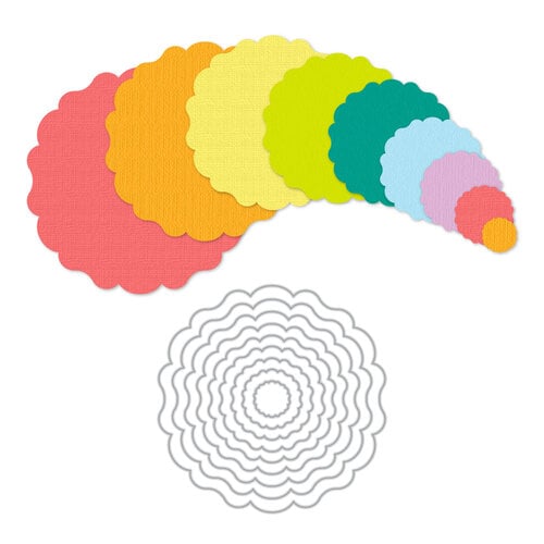 Scrapbook.com - Decorative Die Set - Nested Elegant Circle Mandalas