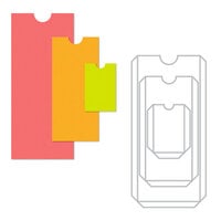 image of Scrapbook.com - Decorative Die Set - DIY Pockets - Tall Skinny - Set of 3