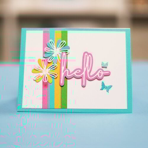 Scrapbook.com - Decorative Die Set - Hello Bloom