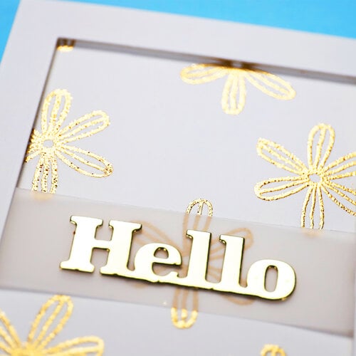 Scrapbook.com - Decorative Die Set - Hello Bloom