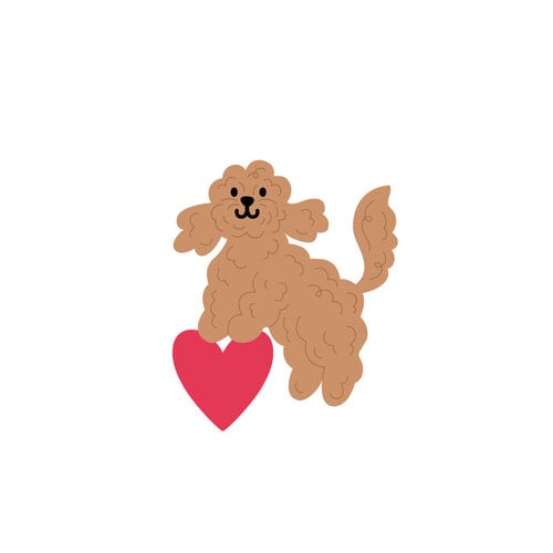 Scrapbook.com - Decorative Die Set - Puppy Love
