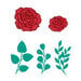 Scrapbook.com - Decorative Die Set - Layered Roses Bundle