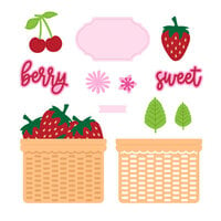 Scrapbook.com - Decorative Die Set - Berry Sweet