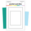 Scrapbook.com - Decorative Die Set - Pocket Card Rectangles