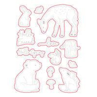 Scrapbook.com - Decorative Die Set - Spring Animals