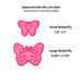 Scrapbook.com - Decorative Die Set - Mini - Layered Butterflies
