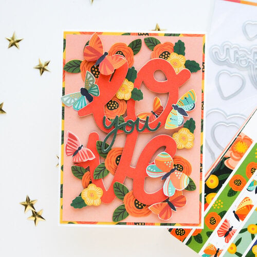 Scrapbook.com - Coordinating Die Set - Love You xoxo Scrapbook.com - Coordinating Die Set - Love You xoxo
