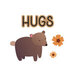 Scrapbook.com - Decorative Die Set - Cozy Autumn - Bear Hugs