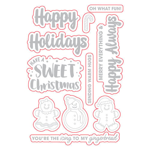 Scrapbook.com - Coordinating Die Set - Sweet Christmas