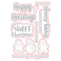 Scrapbook.com - Decorative Die Set - Sweet Christmas