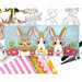 Scrapbook.com - Decorative Die Set - Market Bloom - Rabbit