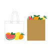 Scrapbook.com - Decorative Die Set - Market Bloom - Shopping Bags