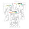 Scrapbook.com - Coordinating Die Sets - Bold Letters - Large - A-Z with Characters
