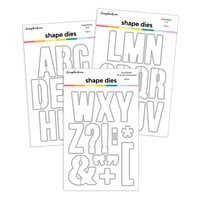 image of Scrapbook.com - Coordinating Die Sets - Bold Letters - Large - A-Z with Characters