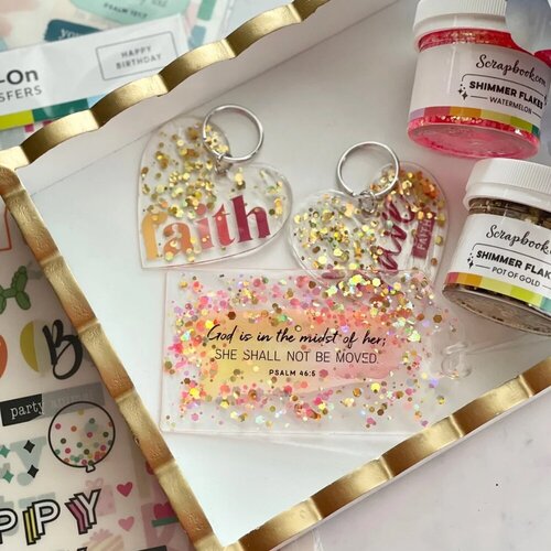 Scrapbook.com - Shimmer Flakes - Pinks - 2 oz Shaker Jars Scrapbook.com - Shimmer Flakes - Pinks - 2 oz Shaker Jars