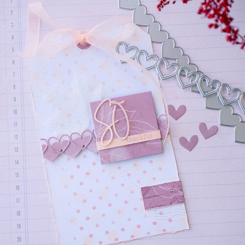 Scrapbook.com - Decorative Die Set - Heart Borders - Set of 6