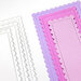 Scrapbook.com - Decorative Die Set - Nested Tall Stitched Scalloped Rectangles