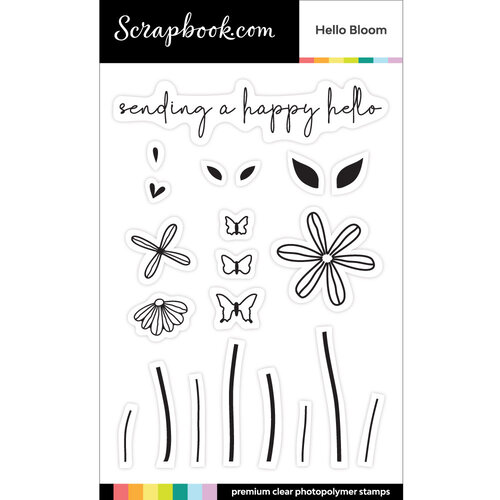  Dies and Clear Photopolymer Stamp Set - Hello Bloom