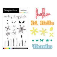 Scrapbook.com - Dies and Clear Photopolymer Stamp Set - Hello Bloom