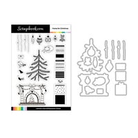 Scrapbook.com - Decorative Die and Photopolymer Stamp Set - Home for Christmas