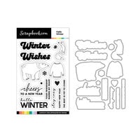 Scrapbook.com - Decorative Die and Photopolymer Stamp Set - Hello Winter