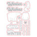 Scrapbook.com - Decorative Die and Photopolymer Stamp Set - Hello Winter