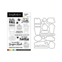 Scrapbook.com - Decorative Die and Photopolymer Stamp Set - Pumpkin Spice