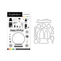 Scrapbook.com - Decorative Die and Photopolymer Stamp Set - Snow Globe