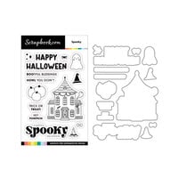image of Scrapbook.com - Photopolymer Stamp Set and Coordinating Die - Spooky