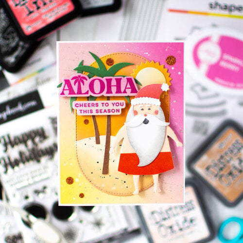 Scrapbook.com - Photopolymer Stamp Set and Coordinating Die- Hello Summer